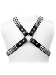 Leather Body Pyramid Stud Harness - Comprar Lencería fetish Leather Body - Lencería fetish (1)