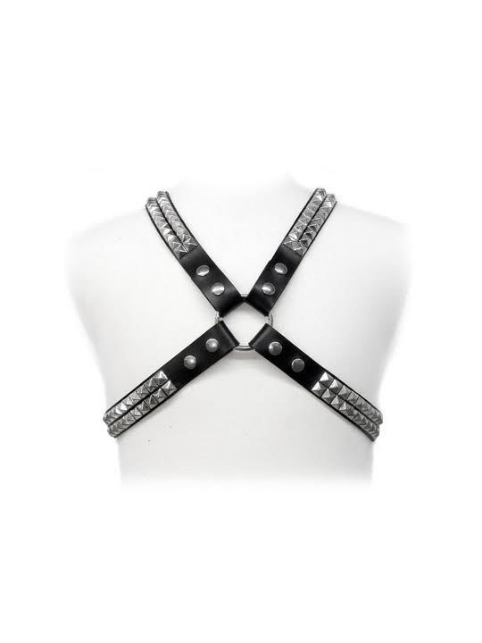 Leather Body Pyramid Stud Harness - Comprar Lencería fetish Leather Body - Lencería fetish (1)