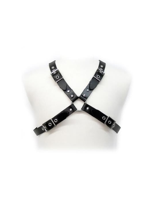 Leather Body Black Buckle Harness For Men - Comprar Lencería fetish Leather Body - Lencería fetish (1)