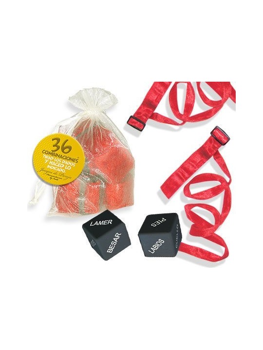 Kit Bolsa Organza Ataduras - Comprar Dado erótico Inedit - Dados eróticos (1)