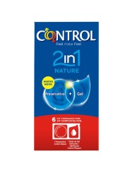 Control Duo Natura 2-1 Preservativo & Gel 6 uds - Comprar Condones naturales Control - Preservativos naturales (2)