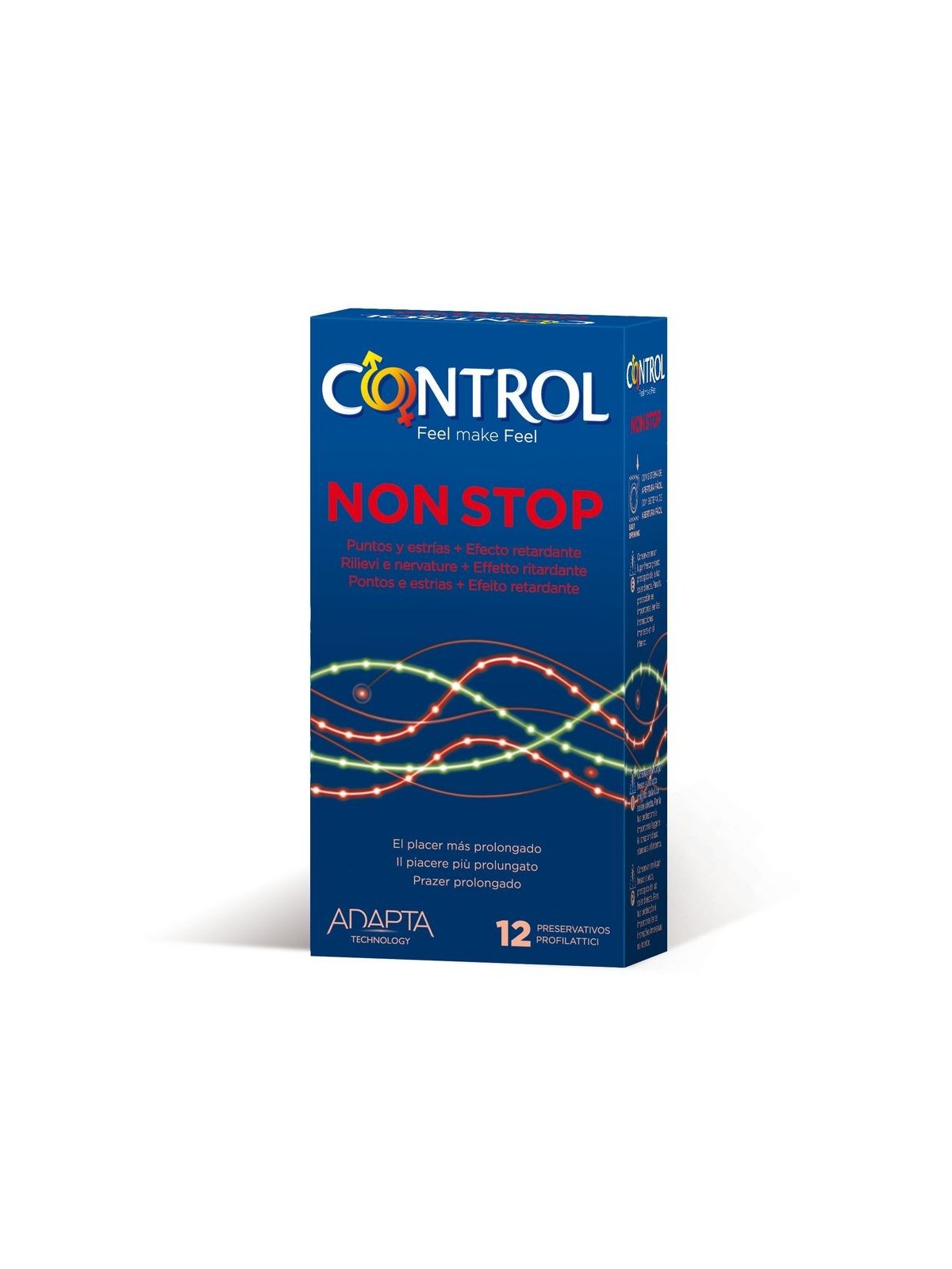 Control Nonstop Puntos & Estrías 12 uds - Comprar Condones especiales Control - Preservativos especiales (1)