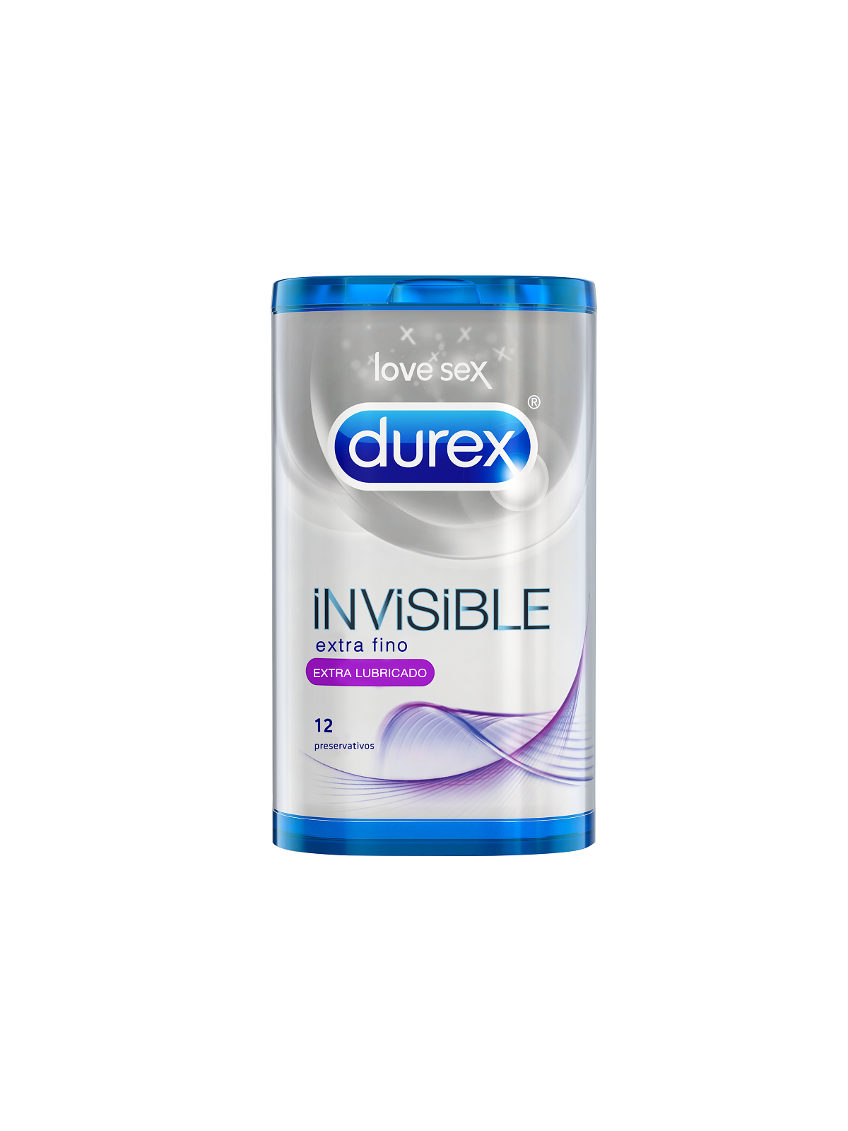 Durex Invisible Extra Lubricado 12 uds - Comprar Condones extra finos Durex - Preservativos extra finos (1)