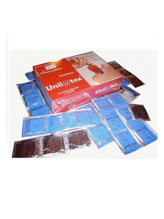 Unilatex Preservativos Rojos/Fresa 144 uds - Comprar Condones de sabor Unilatex - Preservativos de sabores (2)