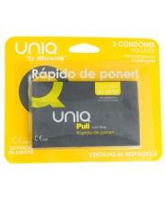 Uniq Pull Con Tiras Preservativo Sin Látex 3 uds - Comprar Condones sin látex Unique - Preservativos sin látex (2)