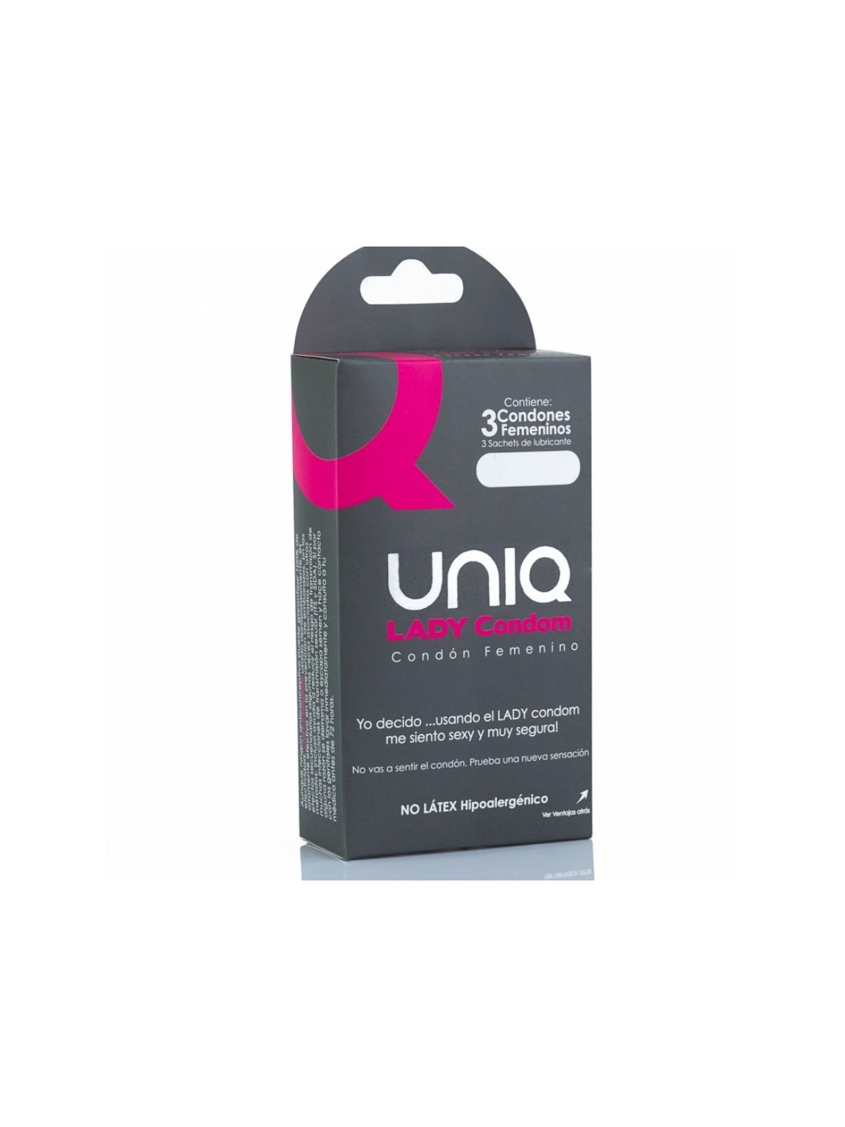 Unique Condom Femenino Con Liguero Sin Látex 3 uds - Comprar Condones especiales Unique - Preservativos especiales (1)