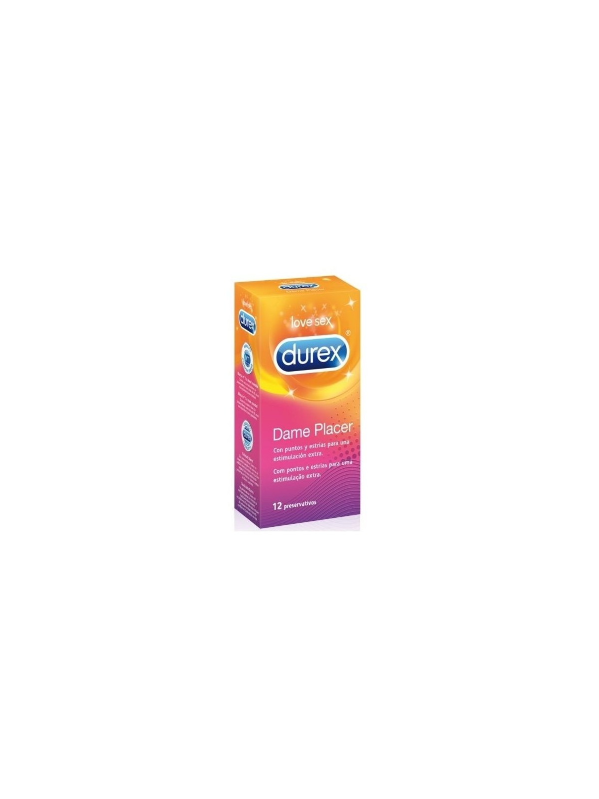 Durex Dame Placer - Comprar Condones textura Durex - Preservativos texturizados (1)