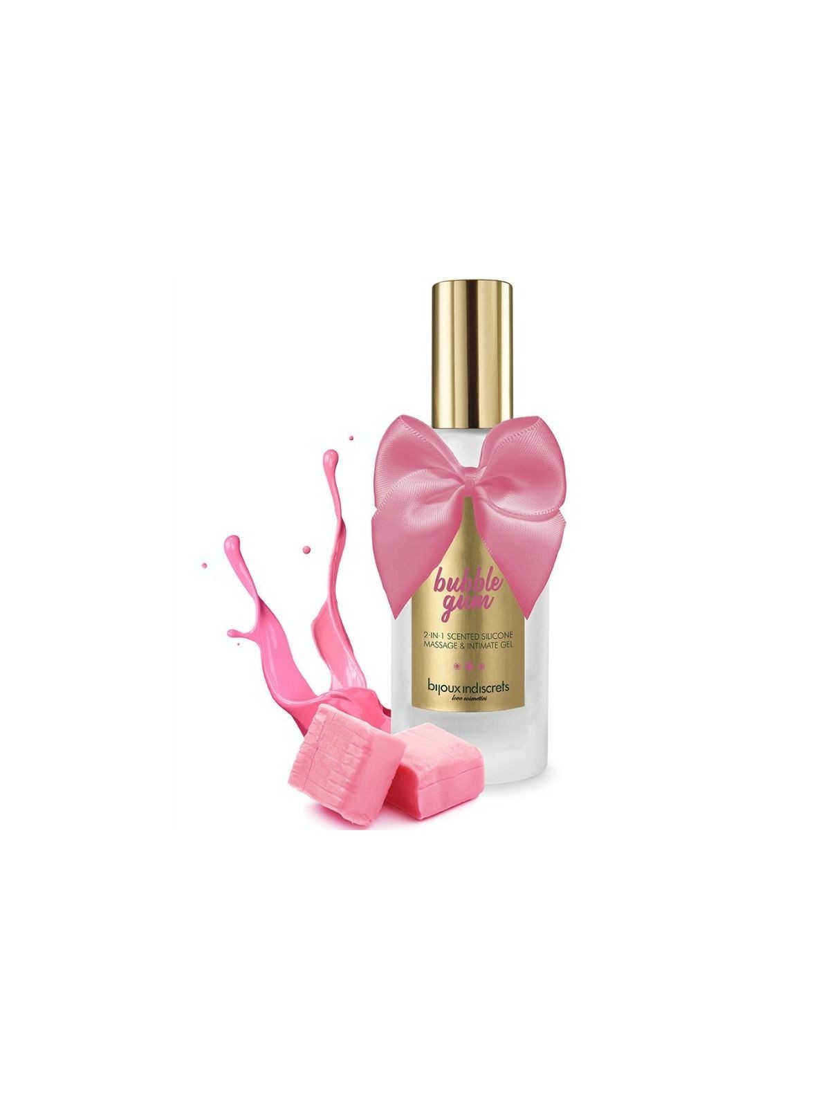 Bijoux Bubble Gum Gel 2 En 1 Silicona Chicle De Fresa 100 ml - Comprar Crema masaje sexual Bijoux Indiscrets - Lubricantes base 