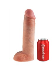 Strap-On Con Dildo Hueco 28 cm & Tirantes Color Carne - Comprar Arnés hueco sexual King Cock - Arneses sexuales (3)