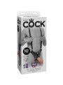 Strap On Con Dildo Hueco 25.5 cm & Tirantes - Comprar Arnés hueco sexual King Cock - Arneses sexuales (6)