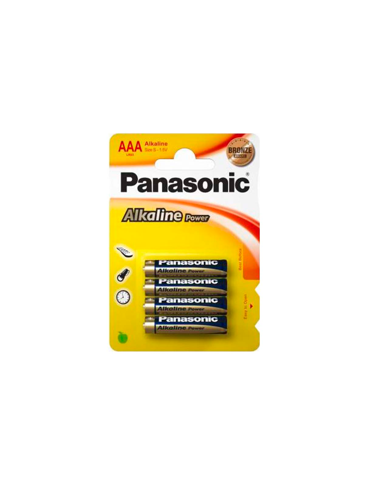 Panasonic Bronze Pila Alcalina AAA LR03 - Comprar Pilas y baterías Panasonic - Pilas & baterías (1)