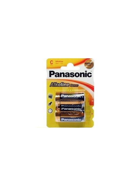 Panasonic Bronze Pila Alkalina C LR14 - Comprar Pilas y baterías Panasonic - Pilas & baterías (1)