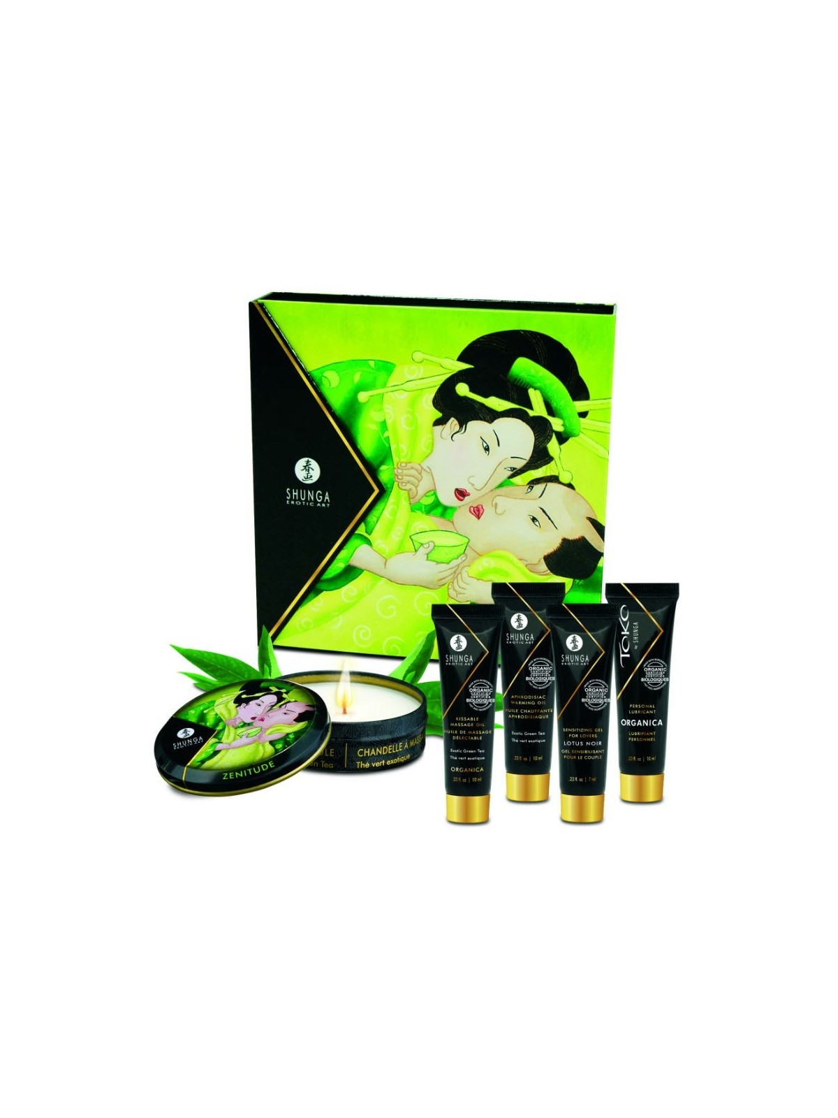 Geisha Secret Kit Exotic Té Verde - Comprar Kit masaje erótico Shunga - Kits de masaje erótico (1)