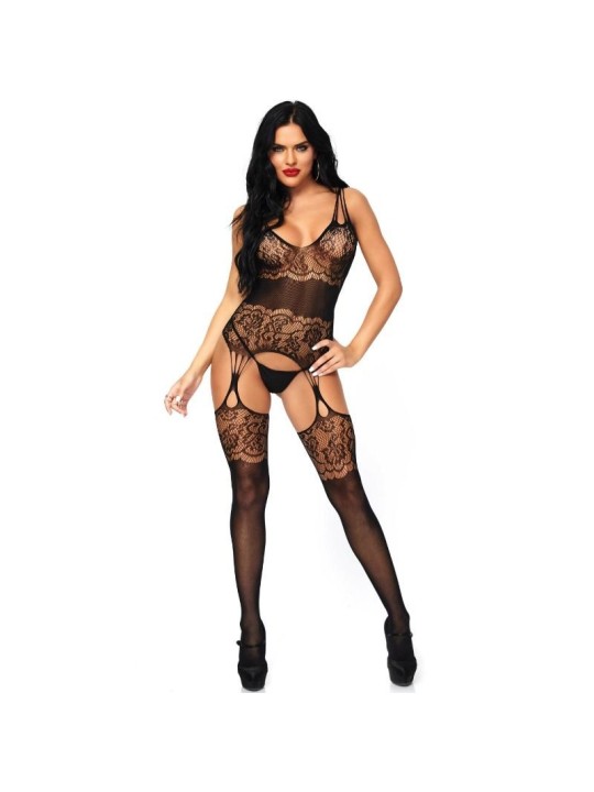 Leg Avenue Bodystocking Tirantes Espalda Talla Única - Comprar Bodystocking sexy Leg Avenue - Redes catsuits (1)