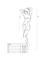 Passion Woman Bs027 Bodystocking Estilo Vestido Blanco Talla Única - Comprar Bodystocking sexy Passion - Redes catsuits (5)