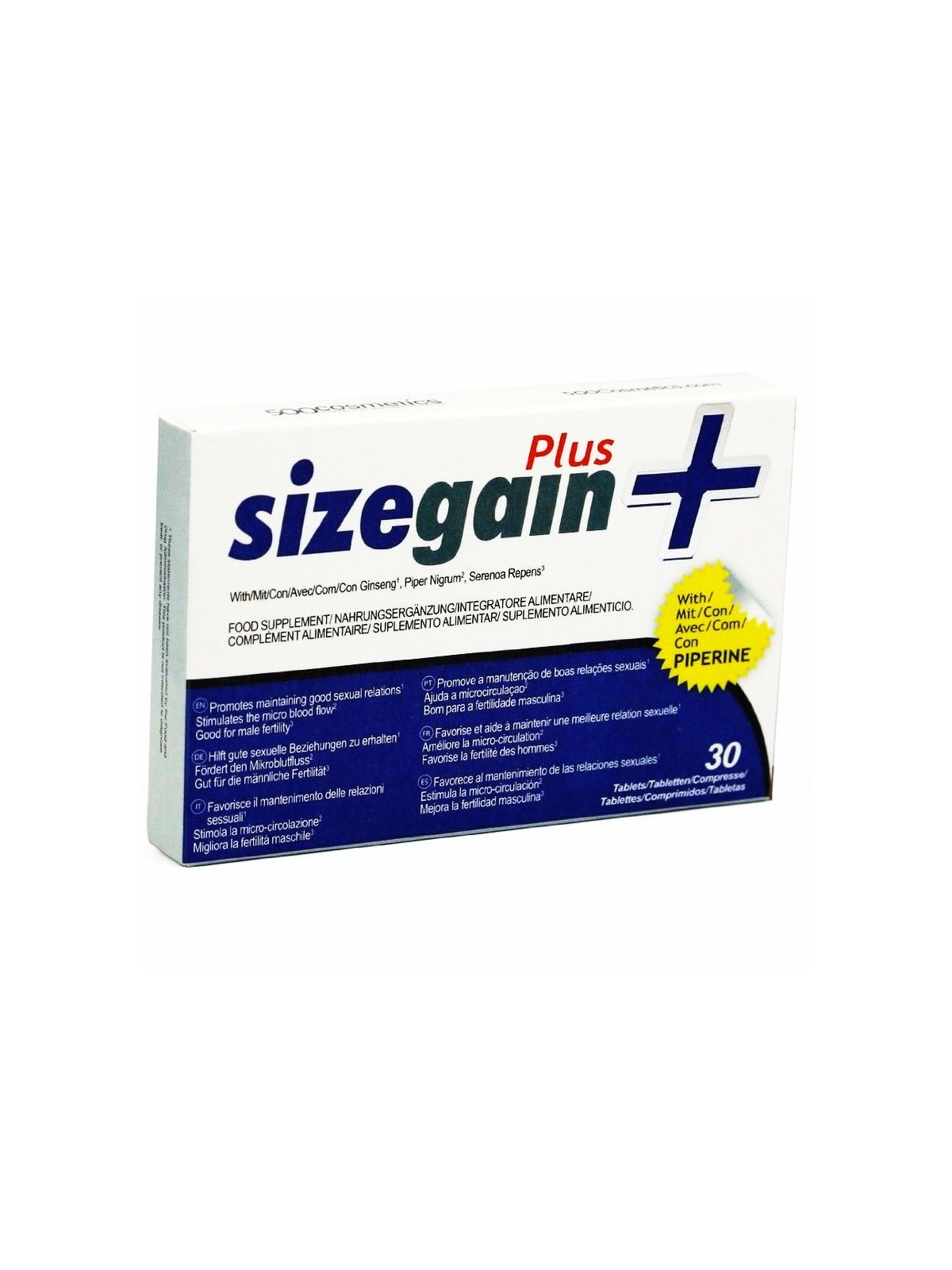 Sizegain Plus Pastillas Para Alargar El Pene - Comprar Cápsulas aumento pene 500Cosmetics - Cápsulas aumento pene (1)