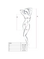 Passion Woman Bs025 Bodystocking Estilo Vestido Blanco - Comprar Vestido sexy Passion - Vestidos sexys (2)