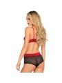 Leg Avenue Set Dos Piezas Rojo & Negro - Comprar Conjunto sexy 2 pzas Leg Avenue - Conjuntos eróticos 2 piezas (2)