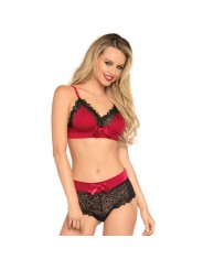 Leg Avenue Set Dos Piezas Rojo & Negro - Comprar Conjunto sexy 2 pzas Leg Avenue - Conjuntos eróticos 2 piezas (1)