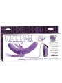 Fetish Elite Double Arnés Doble Vibrador Lila 11.5 cm - Comprar Arnés doble sexual Fetish Fantasy - Arneses sexuales (4)