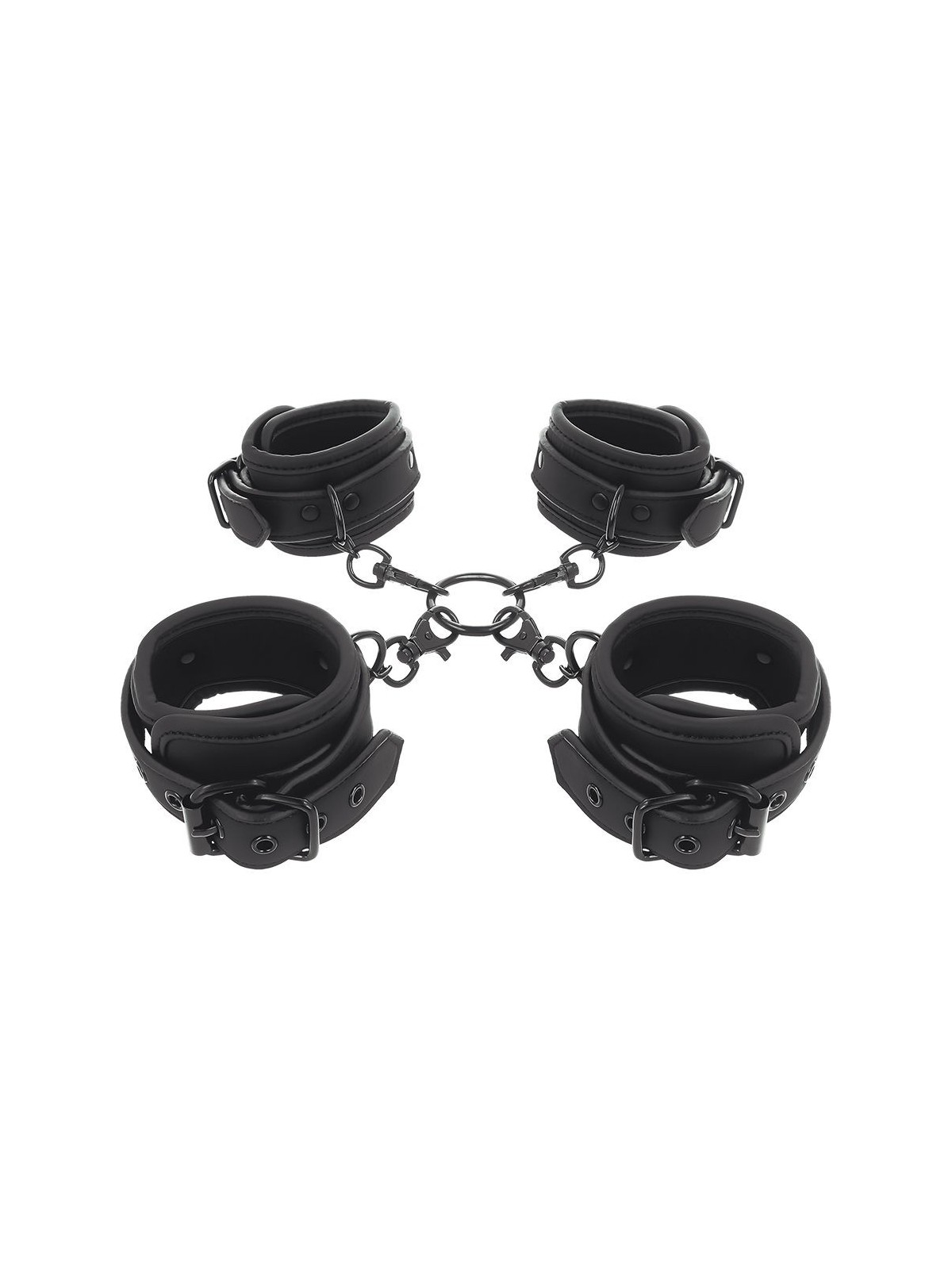 Fetish Submissive Set Esposas Manos & Tobillos - Comprar Restricción cama Fetish Submissive - Restricciones bondage (1)