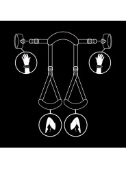 Fetish Submissive Posición Piernas Abiertas Con Esposas - Comprar Restricción cama Fetish Submissive - Restricciones bondage (2)