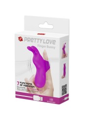 Pretty Love Smart Dedal Recargable Con Rabbit - Comprar Dedo vibrador Pretty Love - Vibradores de dedo (4)