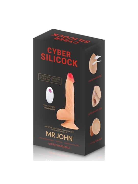 Cyber Silicock Realístico Control Remoto Mr John - Comprar Vibrador realista Cyber Silicock - Vibradores realísticos (4)