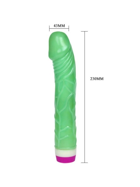 Waves Of Pleasure Vibrador Verde 23 cm - Comprar Vibrador realista Baile - Vibradores realísticos (4)