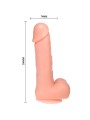 Dong Dildo Realístico Vibración & Rotación 20 cm - Comprar Vibrador realista Baile - Dildos anales (4)