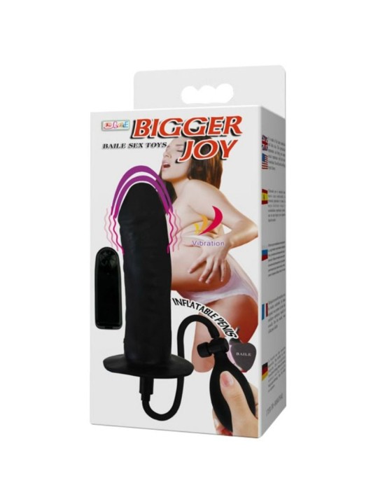 Bigger Joy Pene Hinchable Con Vibración 16 cm - Comprar Vibrador realista Baile - Dildos anales (4)