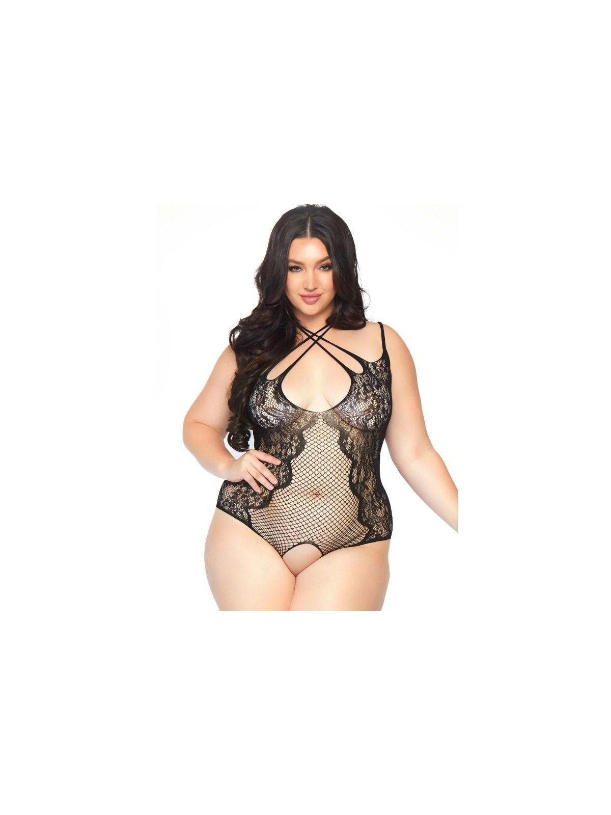 Leg Avenue Teddy Con Abertura 1X/2X - Comprar Body sexy Leg Avenue - Bodys sexys (1)