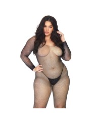 Leg Avenue Bodystocking En Red Con Brillante 1X/2X - Comprar Bodystocking sexy Leg Avenue - Redes catsuits (1)