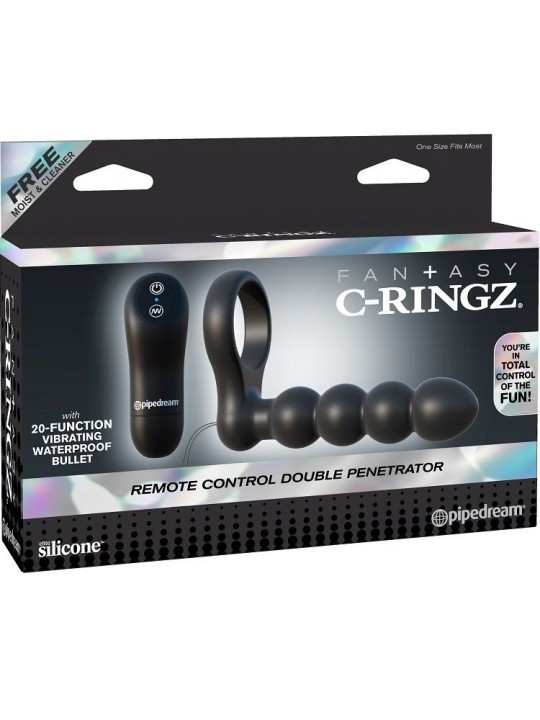 Fantasy C-Ringz Anillo Control Remoto Doble Penetración - Comprar Arnés dildo sexual Fantasy C-Ringz - Arneses sexuales (4)
