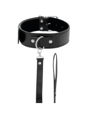 Darkness Collar De Postura Con Cadena Leather - Comprar Collar BDSM Darkness - Collares BDSM (1)