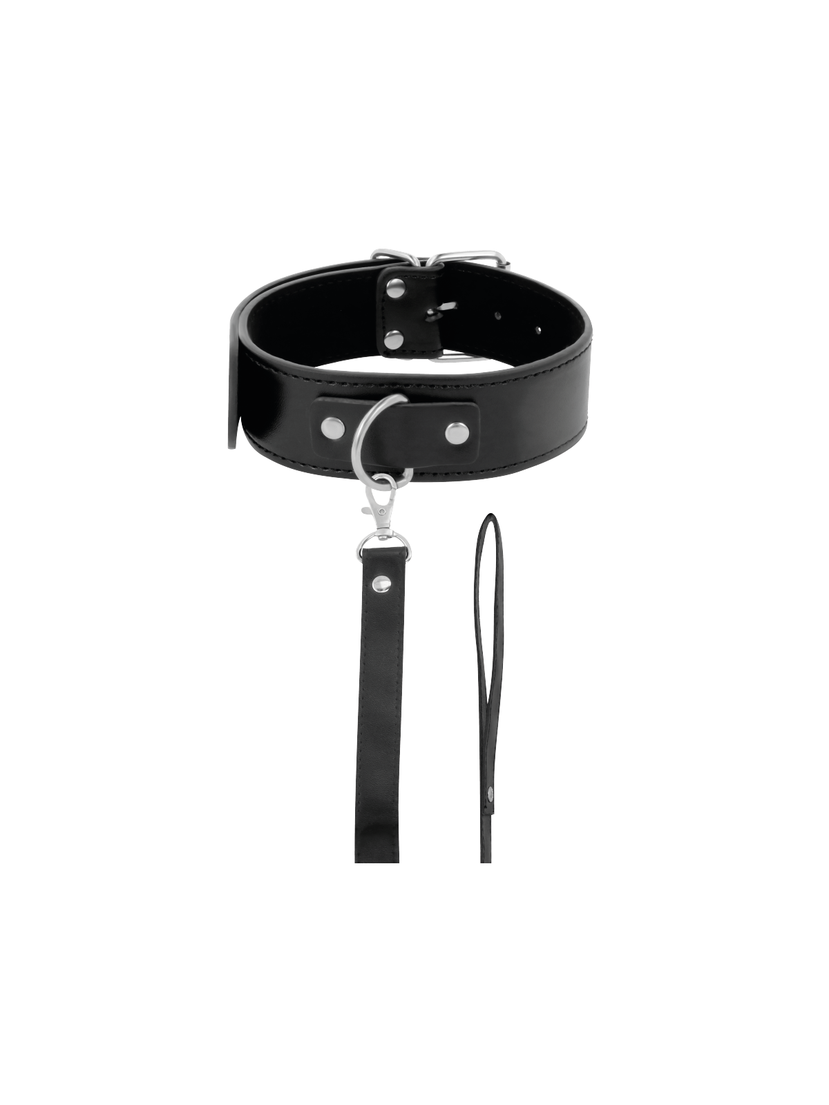 Darkness Collar De Postura Con Cadena Leather - Comprar Collar BDSM Darkness - Collares BDSM (1)