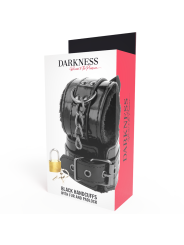 Darkness Esposas Cuero Ajustables Manos Negro - Comprar Esposas sexuales Darkness - Esposas eróticas (3)