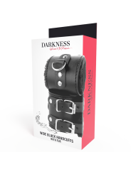 Darkness Esposas Cuero Con Forro Ajustables Negro - Comprar Esposas sexuales Darkness - Esposas eróticas (3)