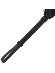 Darkness Látigo Bondage Negro 42 cm Leather - Comprar Látigo sexual Darkness - Látigos sexuales (2)