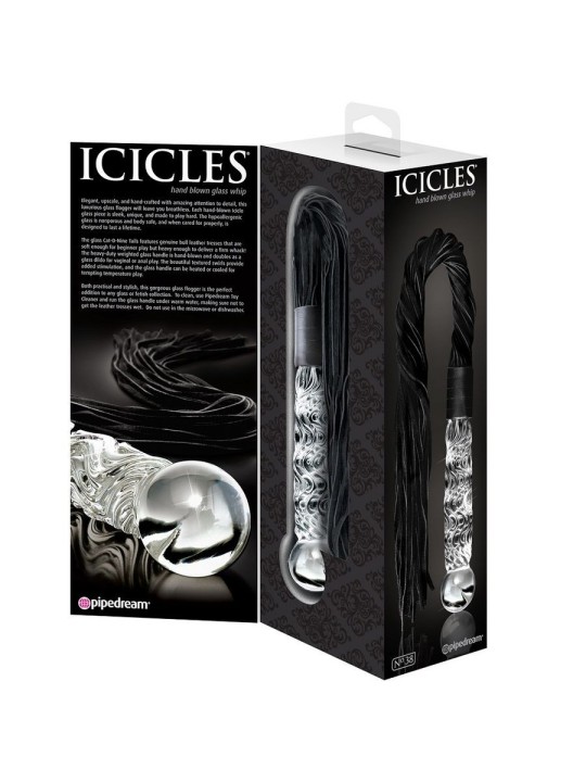 Icicles Number 38 Masajeador De Vidrio - Comprar Látigo sexual Icicles - Látigos sexuales (4)