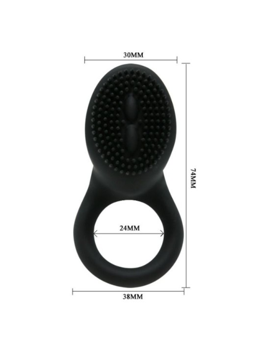 Anillo Vibrador Cobra De Pretty Love Negro - Comprar Anillo vibrador pene Pretty Love - Anillos vibradores pene (3)