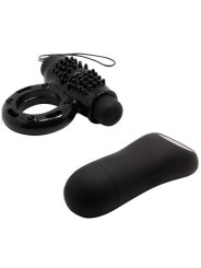 Baile Anillo Control Remoto Negro 20V - Comprar Anillo vibrador pene Baile - Anillos vibradores pene (2)