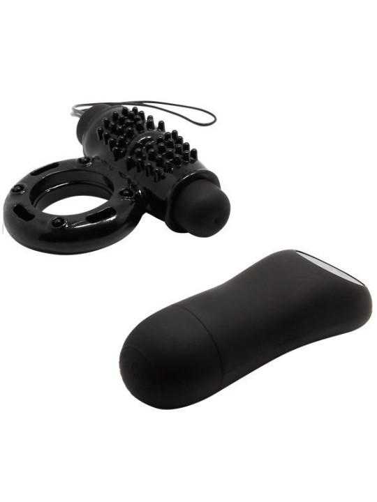 Baile Anillo Control Remoto Negro 20V - Comprar Anillo vibrador pene Baile - Anillos vibradores pene (2)