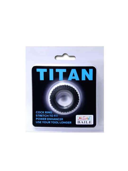 Baile Titan Cockring Black - Comprar Anillo silicona pene Baile - Anillos de silicona pene (4)