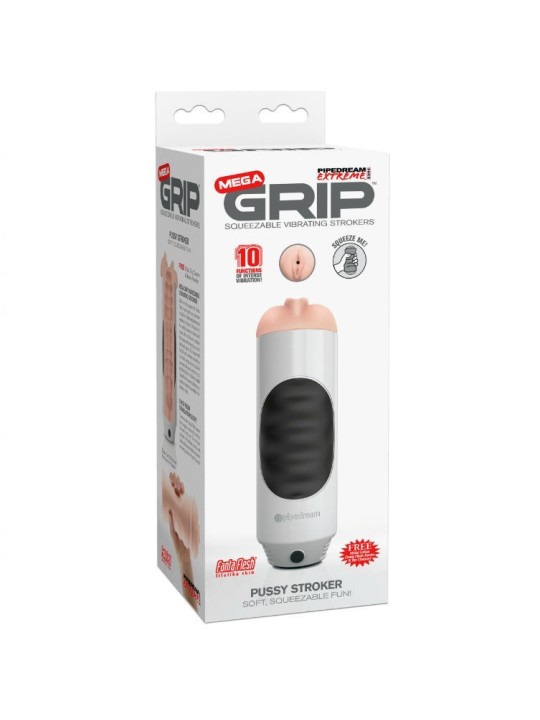 Extreme Toyz Mega Grip Vagina Masturbador Vibrador - Comprar Masturbador automático Extreme Toyz - Masturbadores automáticos (4)