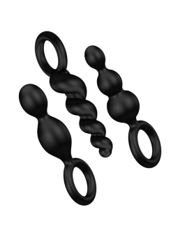 Satisfyer Anal Plugs Set 3Pcs Black - Comprar Plug anal Satisfyer - Plugs anales (1)