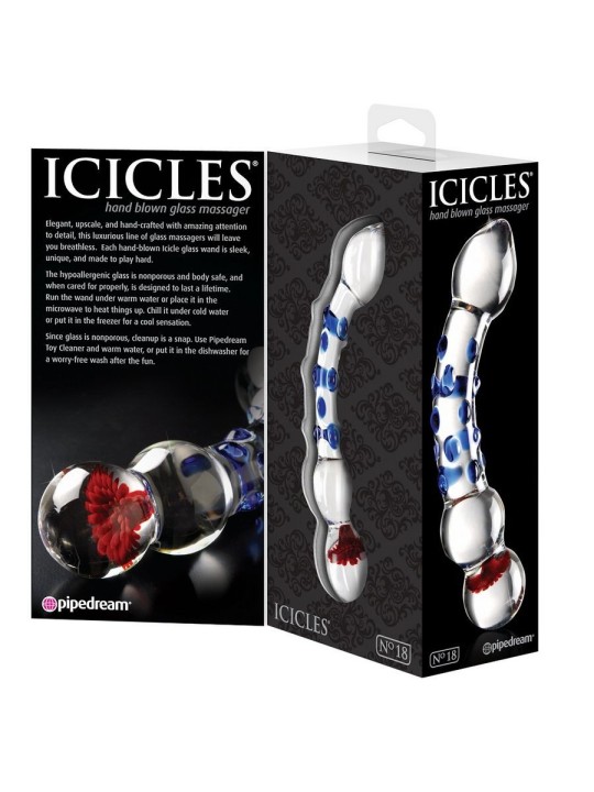 Icicles Number 18 Masajeador De Vidrio - Comprar Dildo anal Icicles - Dildos anales (3)