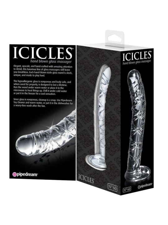 Icicles Numero 60 Masajeador De Cristal - Comprar Dildo anal Icicles - Dildos anales (2)
