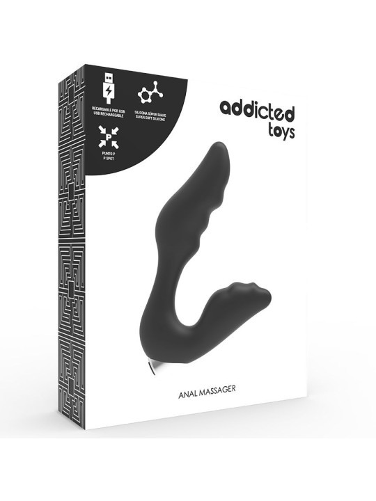 Addicted Toys Vibrador Prostático Recargable Negro - Comprar Estimulador próstata Addicted Toys - Estimuladores prostáticos (4)