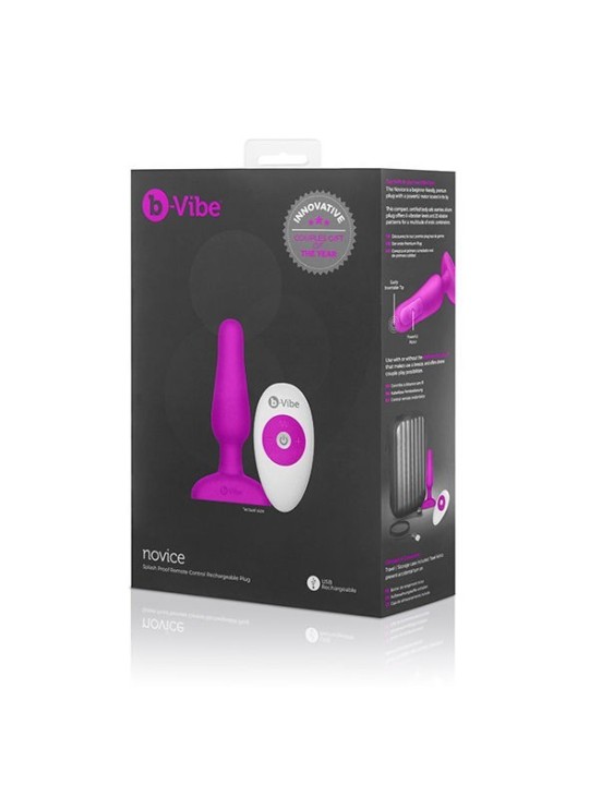 B-Vibe Novice Control Remoto Anal Plug - Comprar Plug anal B-Vibe - Plugs anales (4)